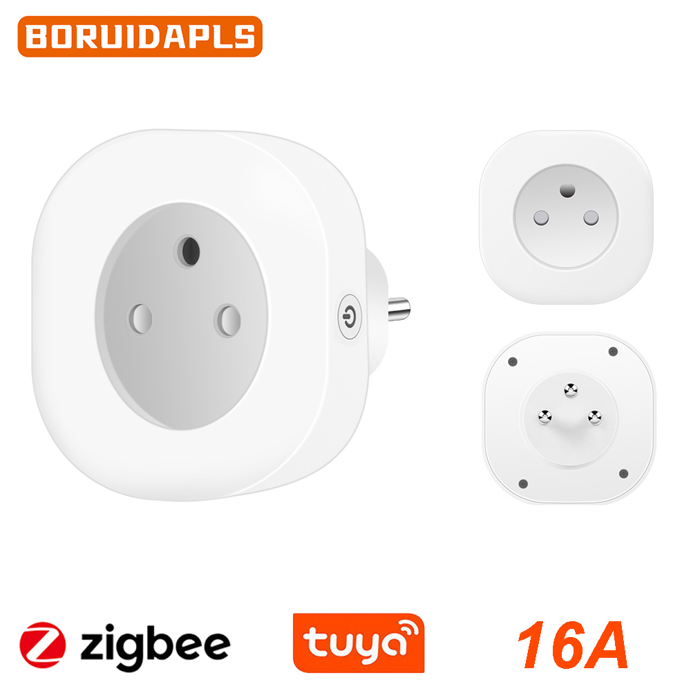 Crt Monitor Stand - BORUIDAPLS Tuya Zigbee Smart Socket EU/FR/Israël/Brazilië/Zwitserland