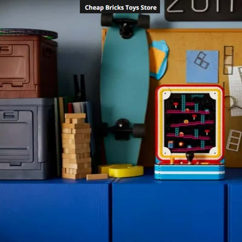 Retro Gaming Cabinet - Kerstcadeaus voor volwassenen: Vintage gameconsole displaymodel,