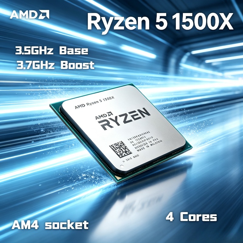 Amd Cpu Ryzen 5 - CPU-processor 4 cores 8 threads 3.5