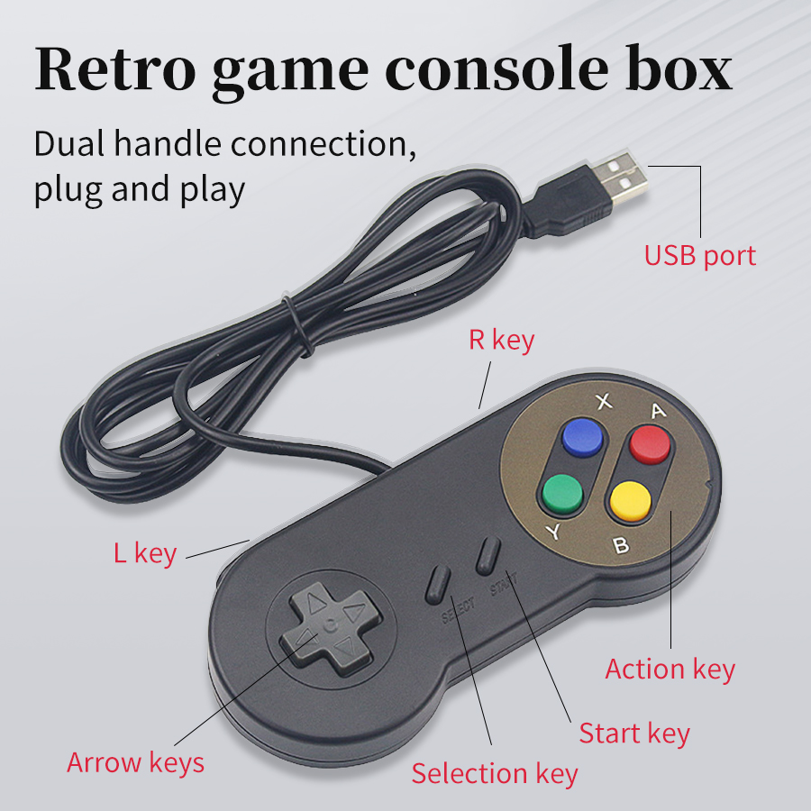 Retro Gaming Raspberry Pi Zero - Plug-and-play USB-gamepad voor PC NESPi RetroPie