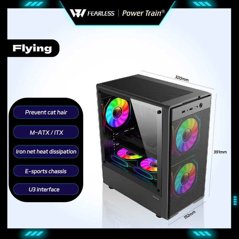 Power Train Flying PC-behuizin - Retro Gaming Pc Case recensie en prijs