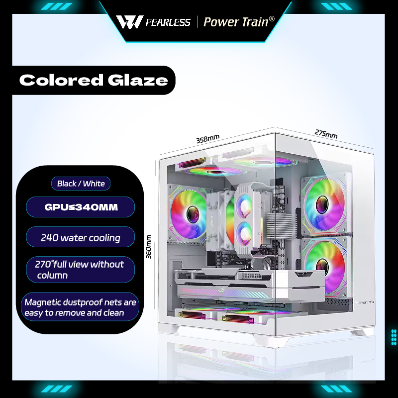 Power Train Gekleurde Glaze MA - Retro Gaming Pc Case recensie en prijs