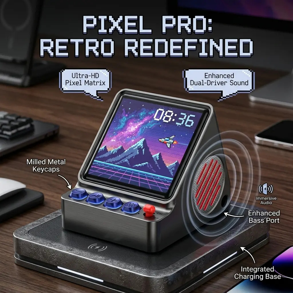 Retro Pixel Art programmeerbaa - Retro Gaming Desk Setup recensie en prijs