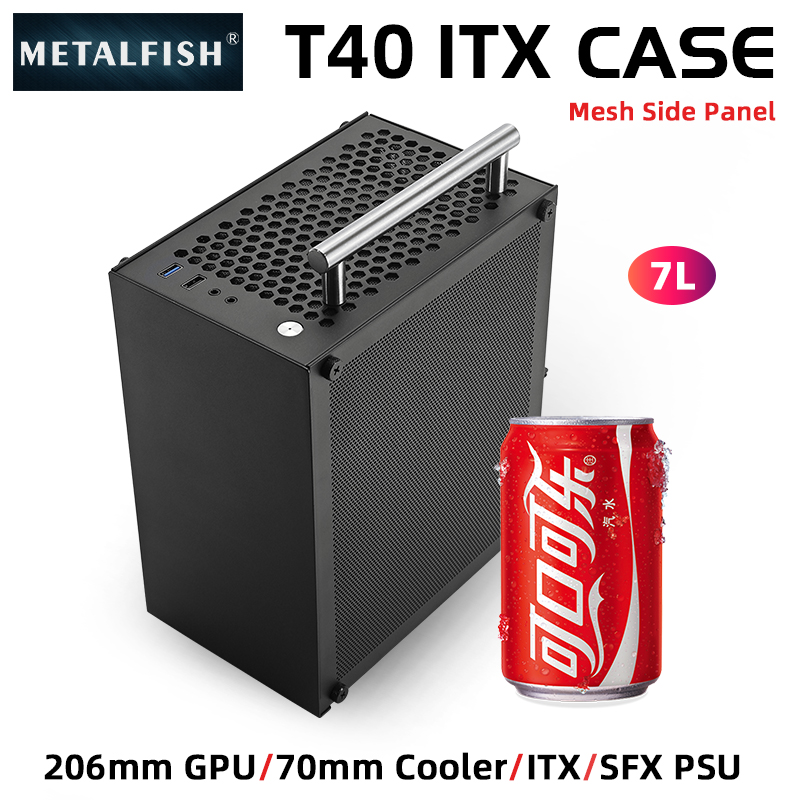 METALFISH T40 Mini ITX zwarte  - Retro Gaming Pc Case recensie en prijs