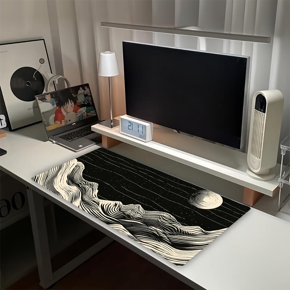 Vintage Wave Mountain Moon Gro - Retro Gaming Desk Setup recensie en prijs